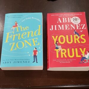 The Friend Zone and Yours Truly Books by Abby Jimenez